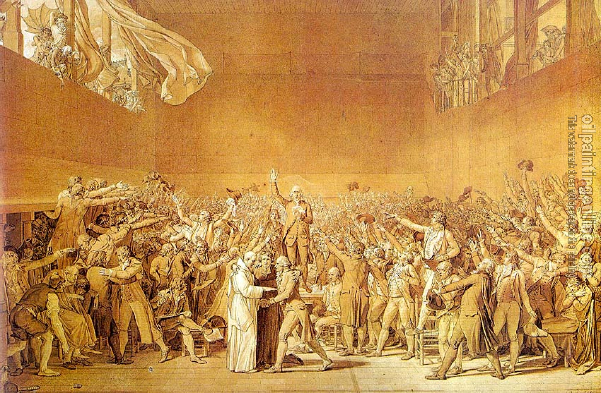 David, Jacques-Louis - The Tennis Court Oath